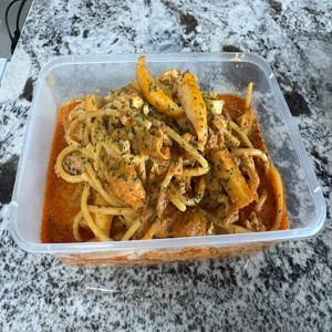 Sliced Pork Laksa Pasta